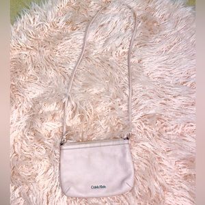 Women’s Gently USED Light Pink Mini Calvin Klein Crossbody Handbag
